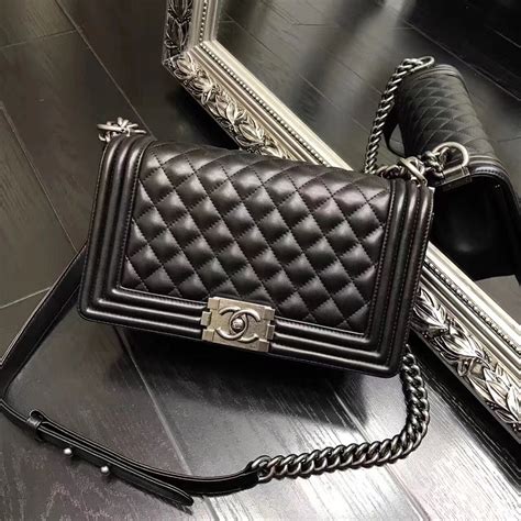 sac boy chanel prix|Chanel leather handbags.